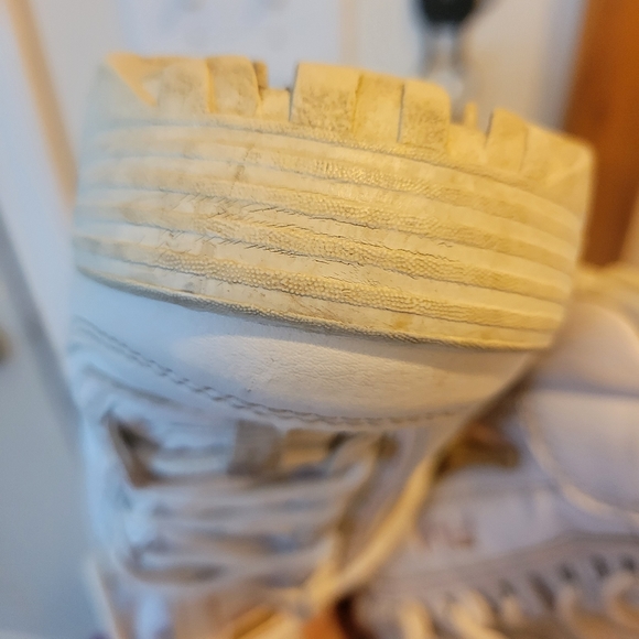 Fila 5.5 women's leather sneaker White gold & pink trim - Picture 10 of 11